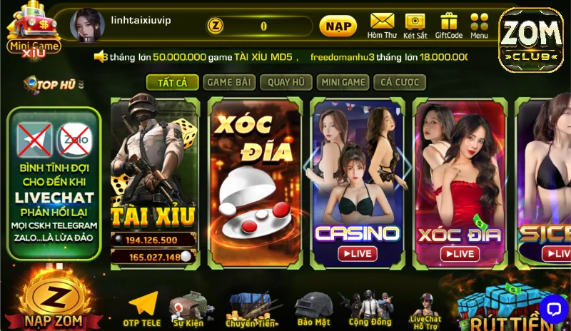 Blackjack trong casino Zomclub