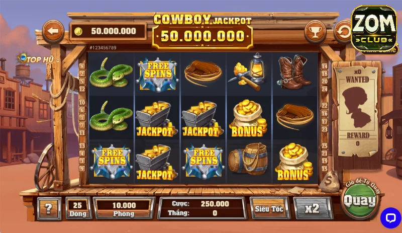 Các bước để quay hũ Hunter Crow Boy Zomclub